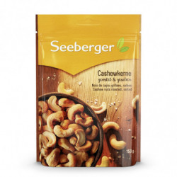 SEEBERGER - Noix de Cajou grillées salées - sachet de 150 g