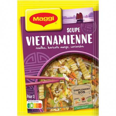 LOT DE 2 - MAGGI - Soupe vietnamienne déshydratée nouilles soja coriandre sachet de 40 g